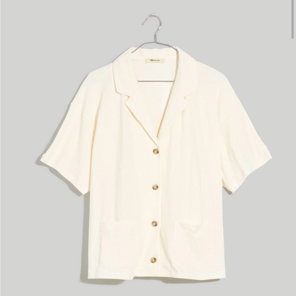 MADEWELL Knit Lightspun Camp Shirt size Large - Picture 4 of 10